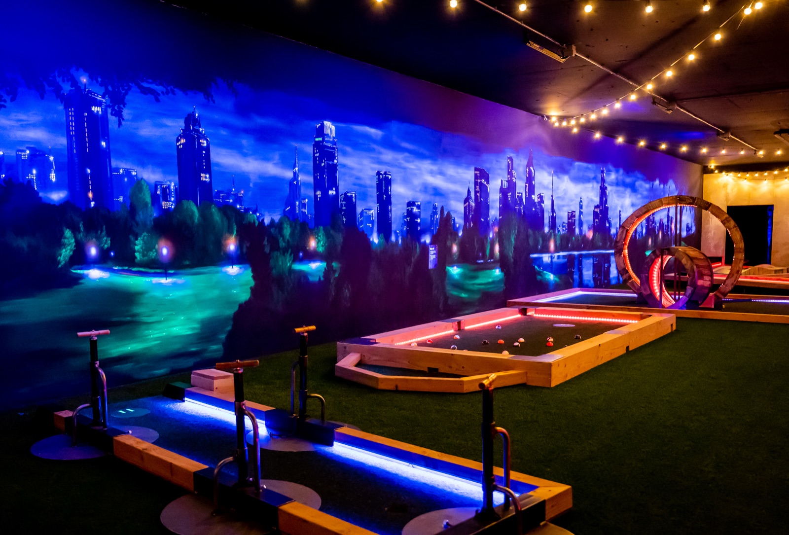 De minigolfbaan bij Franky’s Hoorn